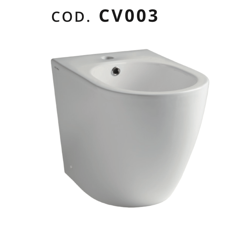 ALTHEA COVER RIMLESS 52X36 H43  SET SANITARI FILOMURO WC+BIDET - immagine 3